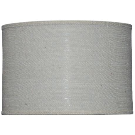 Drum Shade - Grey Burlap