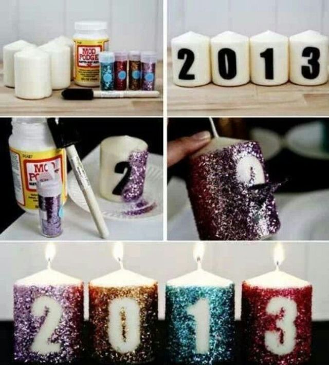 NYE DIY Candles