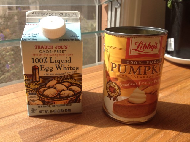 Canned Pumpkin & Egg Whites